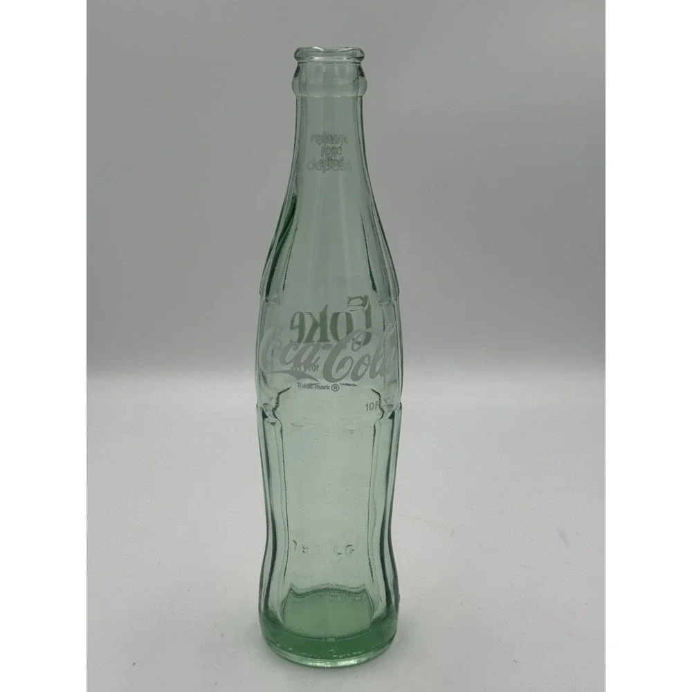 Vintage Coca-Cola 10 oz Green Glass Bottle Hobbleskirt Coke Dep.